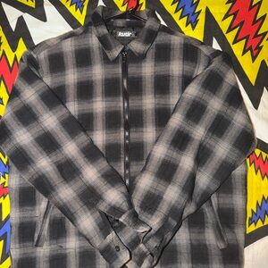 Vintage Black and grey Kutir flannel jacket